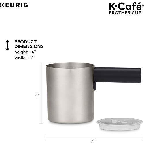 Keurig Works Non-Dairy Milk, Hot and Cold Frothing, Compatible K-Café Coffee Makers Only,34 ounce, Charcoal Frother - Image 5