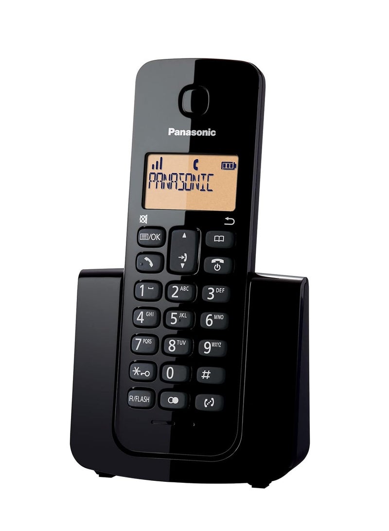 باناسونيك هاتف باناسونيك KX-TGB110 خط أرضي لاسلكي مع إضاءة خلفية ,50 محطة دفتر هاتف و 200 ساعة في وضع الاستعداد باللون الأسود - Image 2