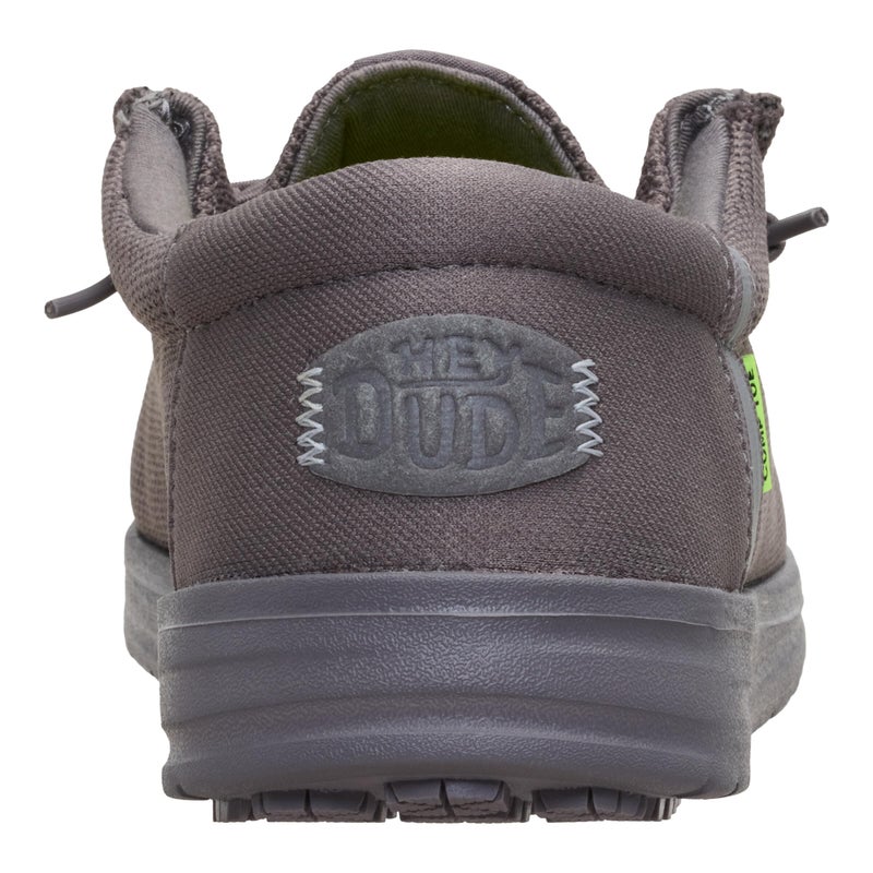 HEYDUDE Men's Wally Work CT, Dark Grey Size 12 | Metal-Free Composite Toe | Water-Repellent, Slip-Resistant Work Shoes | All-Day Comfort - Image 5