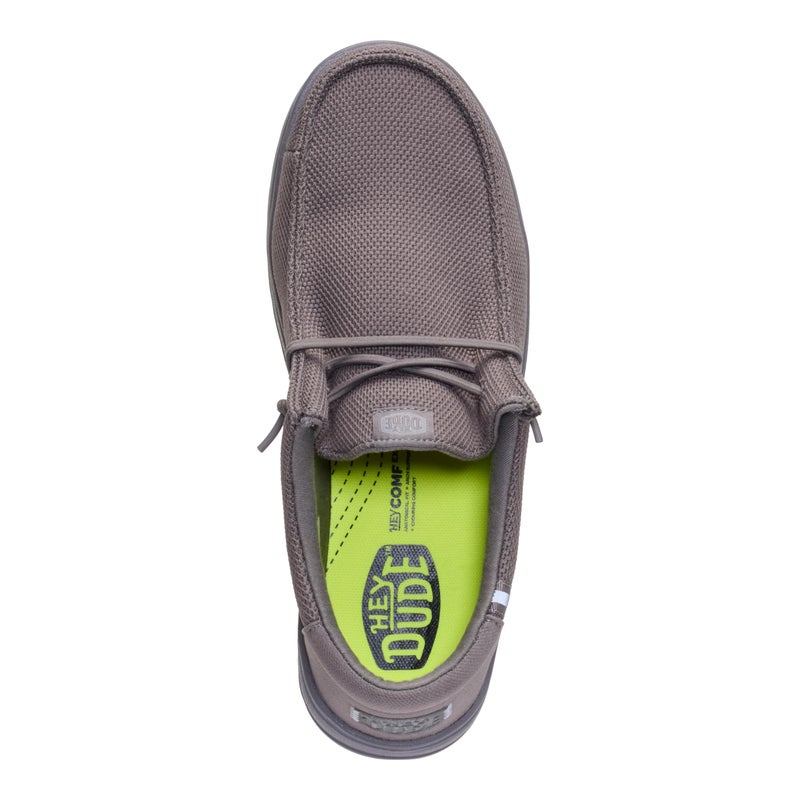 HEYDUDE Men's Wally Work CT, Dark Grey Size 12 | Metal-Free Composite Toe | Water-Repellent, Slip-Resistant Work Shoes | All-Day Comfort - Image 3