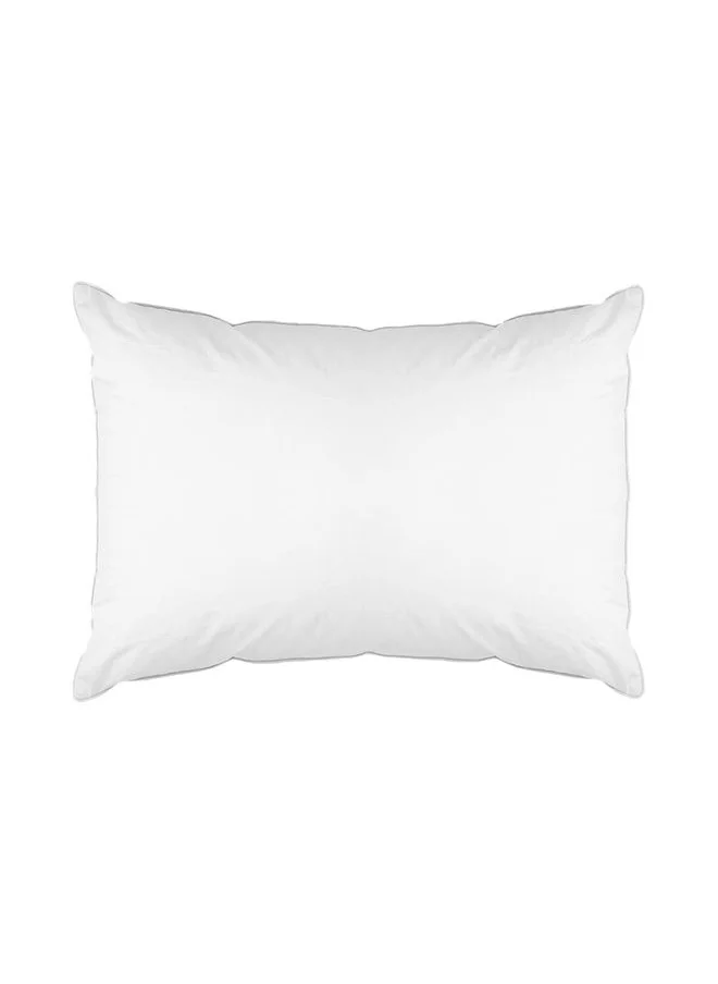 DANUBE HOME Kidz Junior Down Proof Microfiber Pillow Hypoallergenic Side And Back Sleeping Pillows For Neck And Shoulder Support White L40xW60 cm