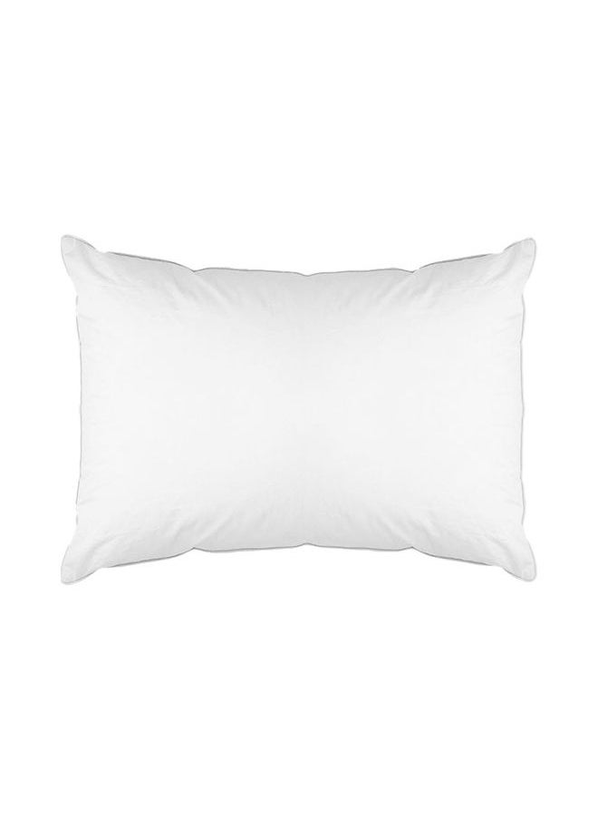 DANUBE HOME Kidz Junior Down Proof Microfiber Pillow Hypoallergenic Side And Back Sleeping Pillows For Neck And Shoulder Support White L40xW60 cm 