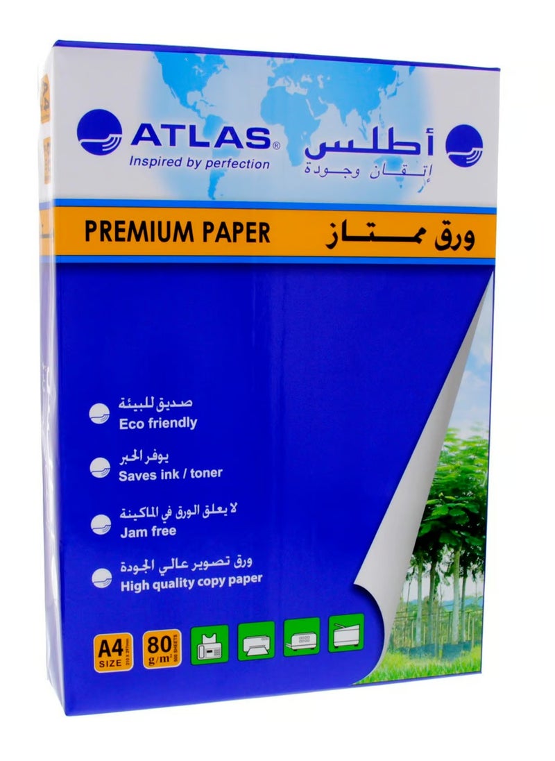 ATLAS - 500-Sheet A4 Size Premium Copy Paper - Image 1
