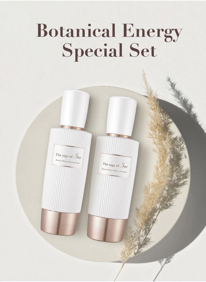 Sooryehan Spring Event Sooryehan THE SAGA OF SOO BOTANICAL ENERGY (360 ml / 12.17 Fl Oz) - Korean Skincare Gift Set by LG BEAUTY. Botanical Energy Boosting Toner, Balancing Moisturizer, Cream, Foam Cleanser.  - Image 2