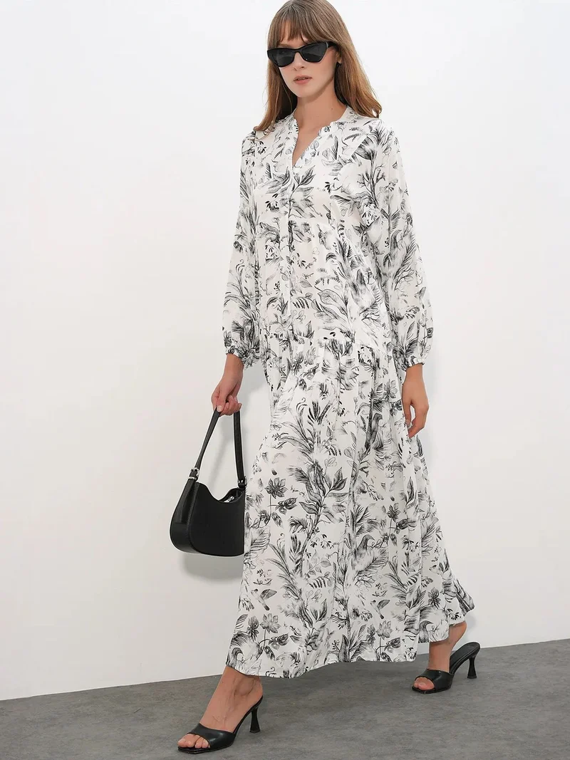 بيغ دارت BDART Patterned V-Neck Maxi Dress