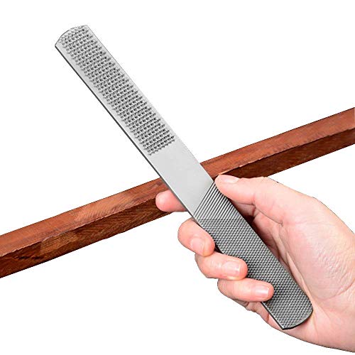 MTRoyaldia 2 PCS 4 Way Wood Rasp File, Premium Grade High Carbon Hand File and Round Rasp, Half Round Flat & Needle Files for Sharpening Wood and Metal Tools - Image 3