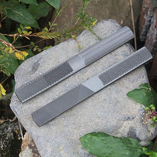 MTRoyaldia 2 PCS 4 Way Wood Rasp File, Premium Grade High Carbon Hand File and Round Rasp, Half Round Flat & Needle Files for Sharpening Wood and Metal Tools - Image 4