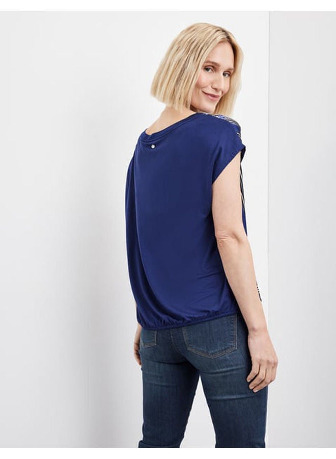 GERRY WEBER Blouse top with a stretchy hem  - Image 4