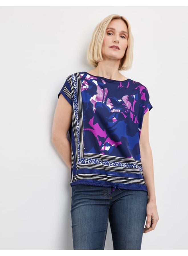 GERRY WEBER Blouse top with a stretchy hem  - Image 5