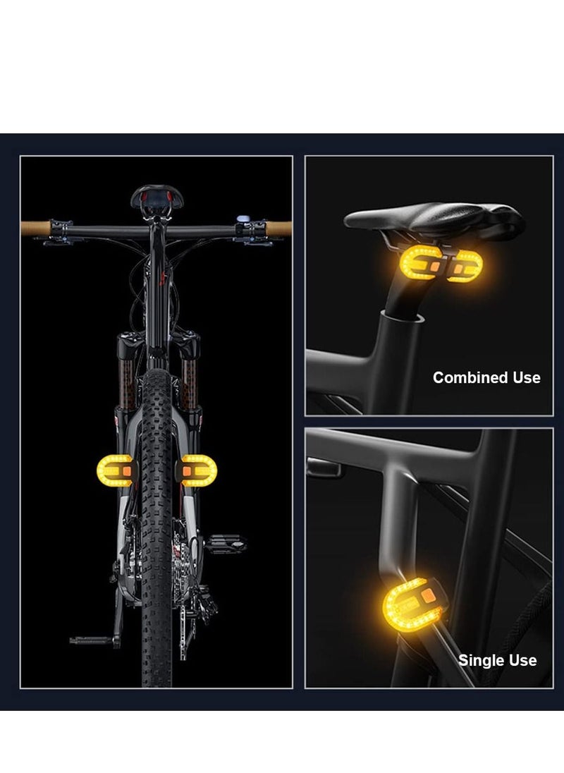 Y&D - Bike Turn Signals Bright Bicycle Front Back IPX5 Waterproof Wireless Remote Control Rear Light - Image 1