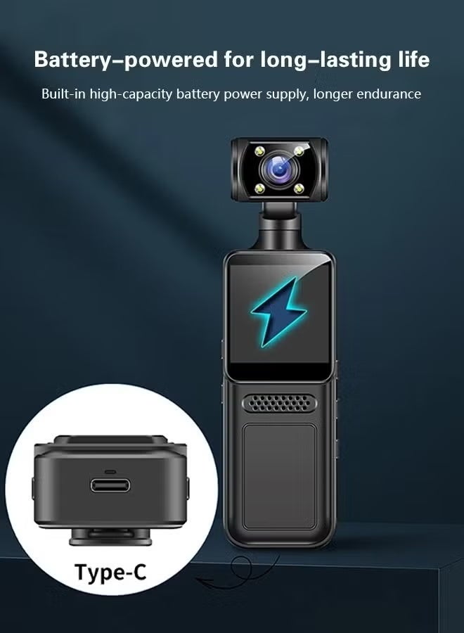 Lowyam 4K Ultra HD Action Camera with 180° Rotatable Wide Angle, APP Control, 64GB Card Included. Simultaneous Video & Audio Recording, Long Battery Life for Outdoor Vlogging, Cycling, and Travel. - Image 5