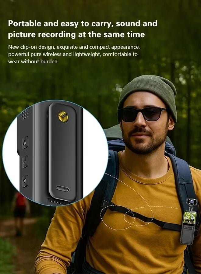 Lowyam 4K Ultra HD Action Camera with 180° Rotatable Wide Angle, APP Control, 64GB Card Included. Simultaneous Video & Audio Recording, Long Battery Life for Outdoor Vlogging, Cycling, and Travel. - Image 4