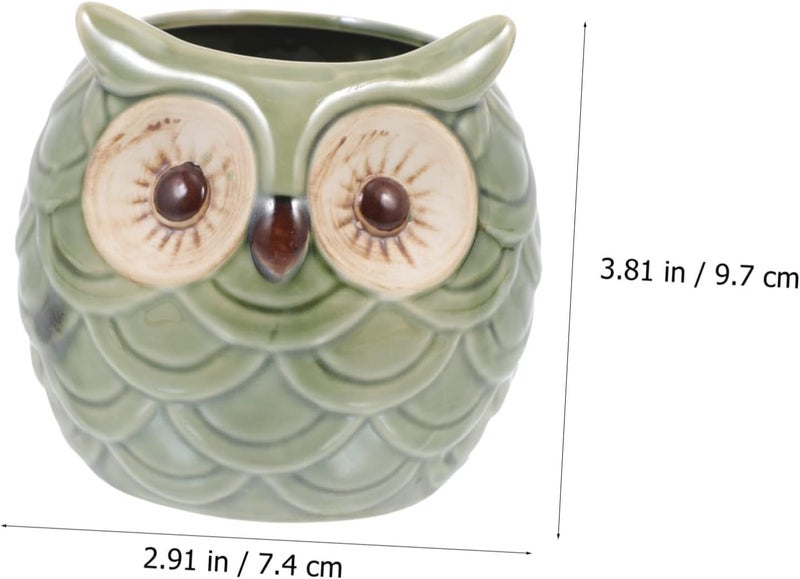 HOMSFOU Ceramic Owl Cocktail Glass  Creative Design for Home Bar Parties and Restaurants  291 X 275 X 381 Inch - Image 2
