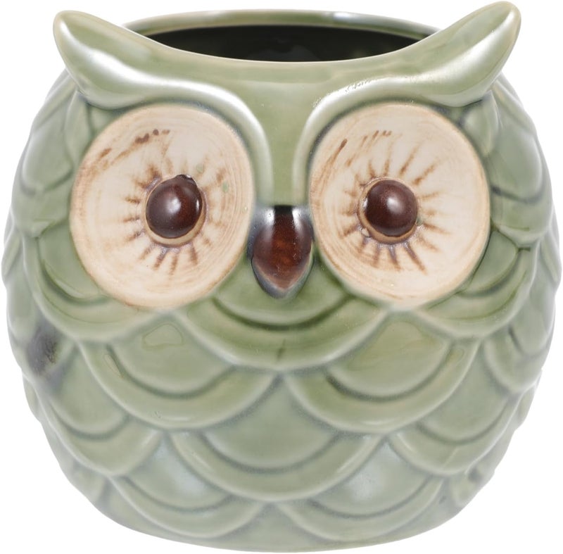 HOMSFOU Ceramic Owl Cocktail Glass  Creative Design for Home Bar Parties and Restaurants  291 X 275 X 381 Inch - Image 1