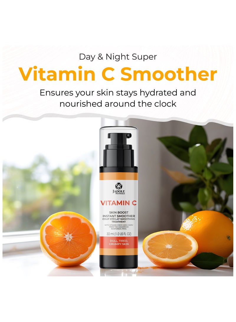 Jadole Naturals Vitamin C Skin Boost Instant Smoother - 30ml, Youthful Glow Toner for Face - Image 3