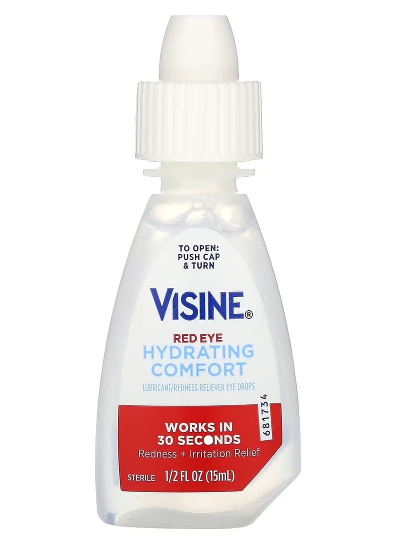 Visine Red Eye Hydrating Comfort Drops - Image 1