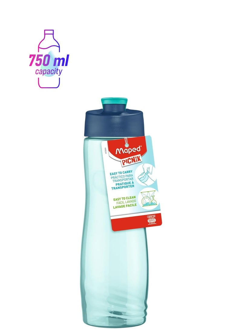 Maped زجاجة مياه Picnik سعة 750 مل باللون الأزرق - Image 1