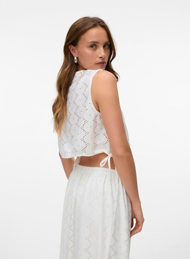 VERO MODA Vmkim Sl Crop Top Jrs Ga - Image 1