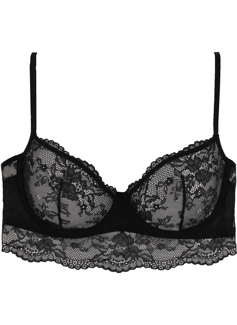 Magic Form 2216 Lace Bra without Sponge - Black