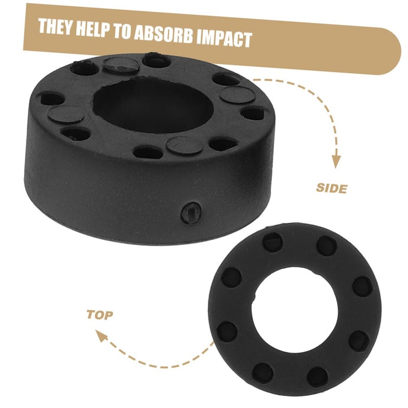 16pcs Rubber Foosball Table Bumpers Replacement Set Easy Installation Protect Surface Enhance Ball Control Home Office - Image 4