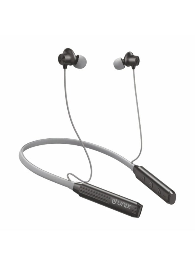 UNIX N700 Roc Wireless Neckband Earphones with Up to 42H Playtime, 13mm Drivers, Deep Bass, Voice Assistant Support, Lightweight Design, Bluetooth Earbuds for Calls & Music - Image 1