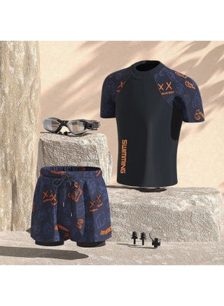 Swimwear Men's Professional Anti-embarrassment Plus Size Loose Double-layer Swimming Trunks Sun-proof Hot Spring Full Body Men's Suit-Color:Orange Bear Swimsuit + Swimming Trunks + Swimming Goggles Nose Clip + Earplugs- - pzsku/Z014099A73A9206A48F91Z/45/1747206658/29537709-9ee1-4d64-b90c-d7f59870c81d