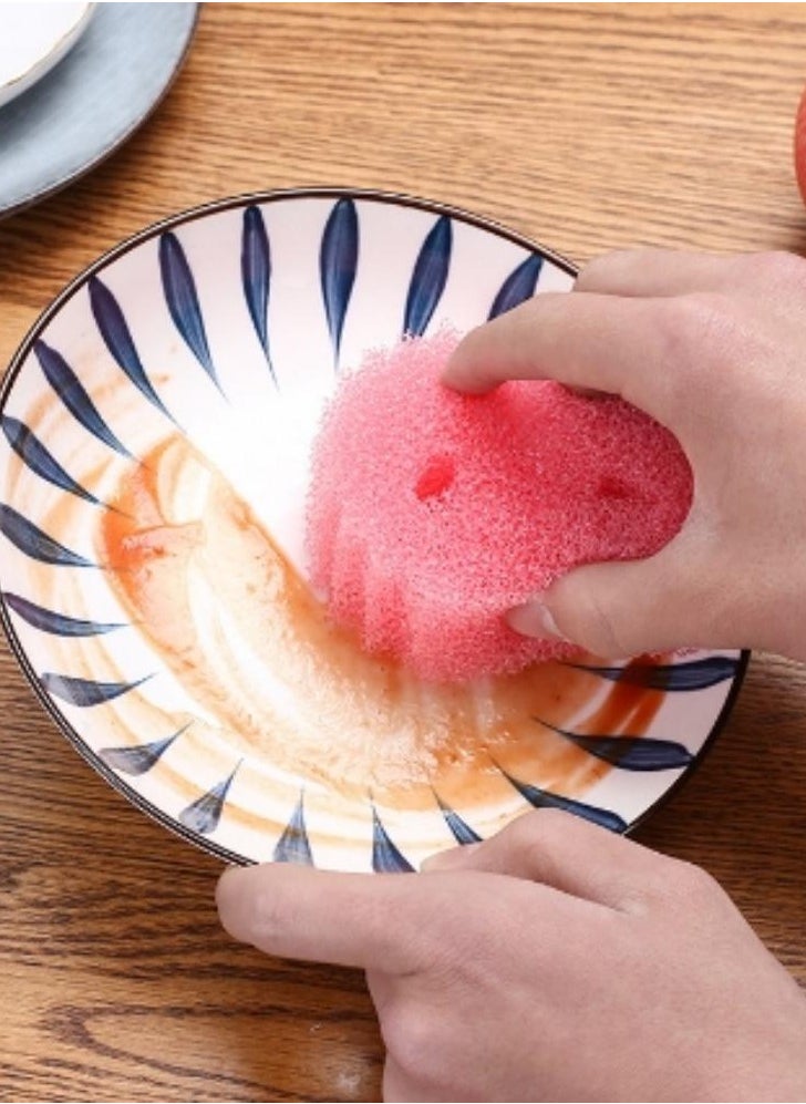 Generic - The special sponge for washing dishes and kitchen dishes is ideal for cleaning different surfaces, four pieces - Image 1