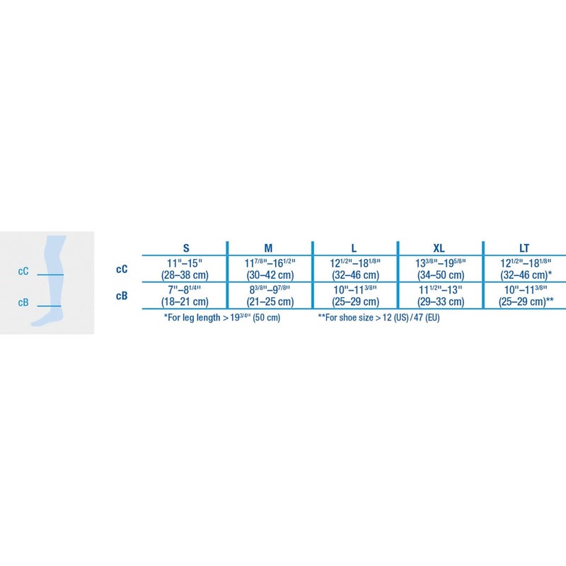 JOBST Knee High Compression Socks for Men, 15-20 mmHg, Closed Toe, Large, White - Image 4