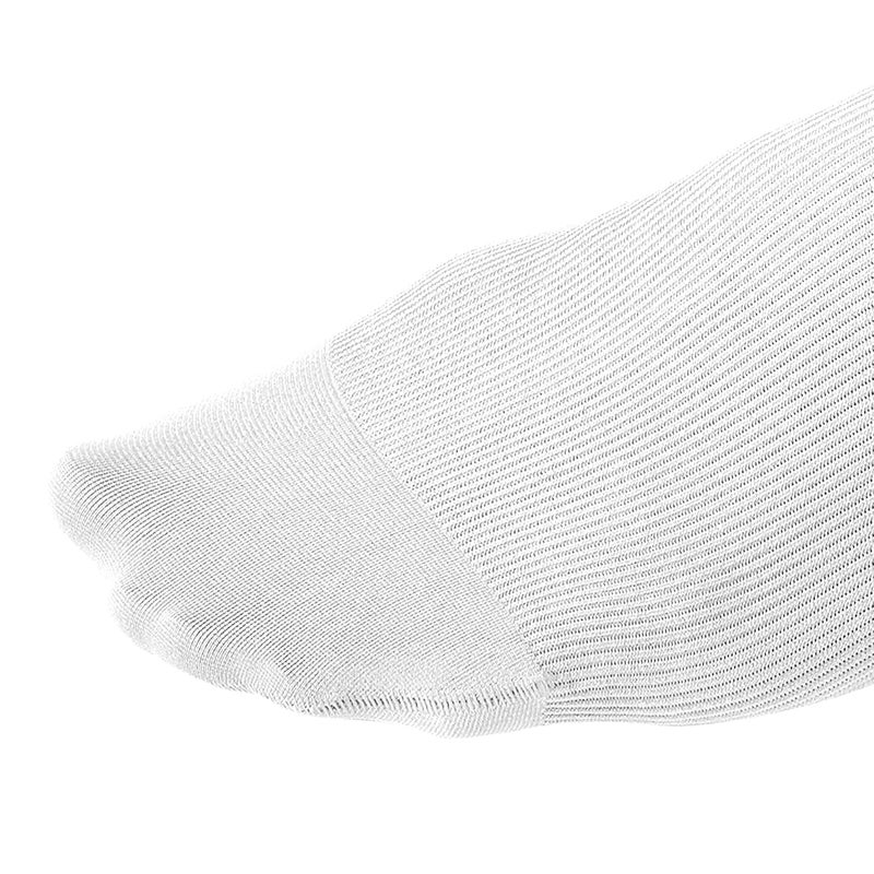 JOBST Knee High Compression Socks for Men, 15-20 mmHg, Closed Toe, Large, White - Image 2