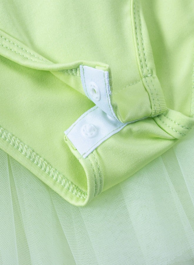 Tutu.kk Baby Girls Ballet Skirted Leotards Strap Tutu Dress Party Ballerina Outfitss for Dance Fruit Green 12-24 Months - Image 4