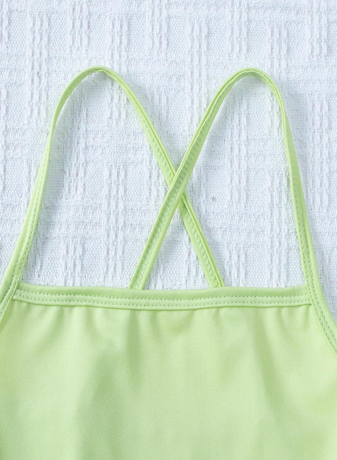 Tutu.kk Baby Girls Ballet Skirted Leotards Strap Tutu Dress Party Ballerina Outfitss for Dance Fruit Green 12-24 Months - Image 5