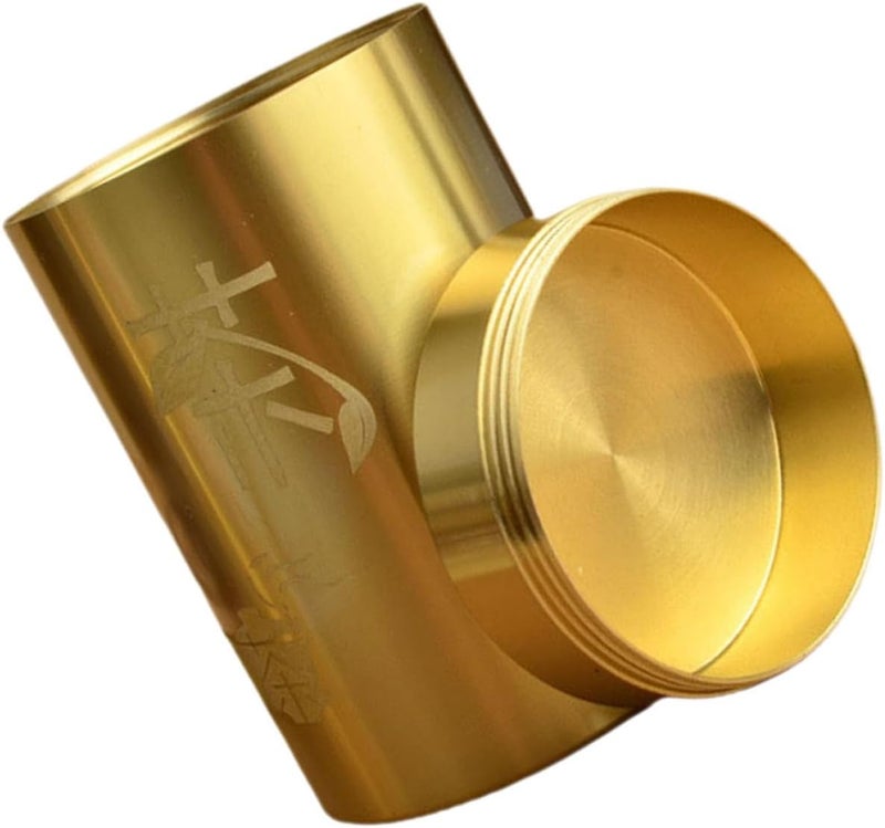 Economical varied design options Homoyoyo Brass Tea Canister with Airtight Lid round Loose Leaf Tea Container for Travel and Kitchen Storage Timely planned dispatch Multi-color available build Diverse requirement fit Salt mist resistant Dust proof Wide use selected material Well-engineered versatile build Elegant appearance Popular practical build Stable inert material One piece build In-Kingdom stored commodity Multi-source stock guarantee Light sturdy raw material Globally spread simple design Bulk storage easy optimized build Home & professional compatible Heavy load resistant Heat resistant Secure equipped warehouse Matte anti slip finish Multiple options Demand-based stock planning Coast & inland available - Image 1