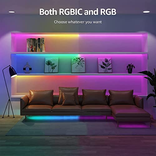 Home Mate HomeMate RGBIC Dreamcolor LED Strip, 5 Meters, App Control with Segmented Control Smart Color Picking, Music LED Lights | Works with Amazon Alexa, Google Assistant and Siri - Image 3