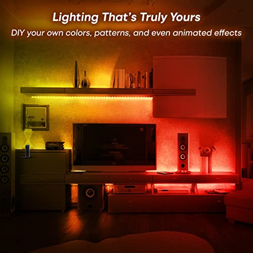 Home Mate HomeMate RGBIC Dreamcolor LED Strip, 5 Meters, App Control with Segmented Control Smart Color Picking, Music LED Lights | Works with Amazon Alexa, Google Assistant and Siri - Image 5