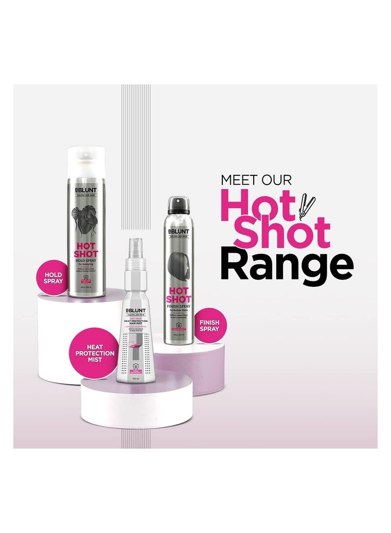 BBLUNT Hot Shot - Heat Protection Hair Mist - 150ml, No Sulphate, No Paraben, No SLS, with Grapeseed Oil & Provitamin B5 - Image 5
