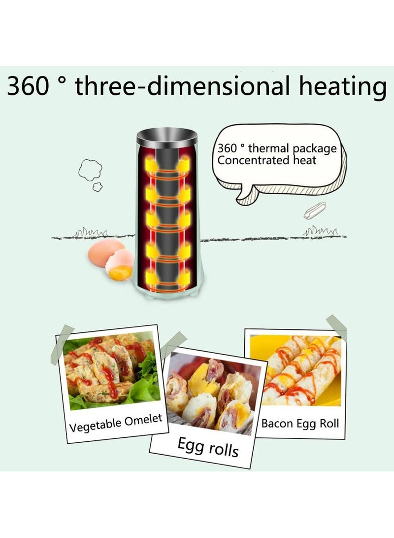 Electric Egg Roll Maker | Automatic Multifunctional Egg Cup Machine | Non-Stick Vertical Breakfast Sausage & Egg Cooker | Mini DIY Egg Roll Machine for Home Kitchen  - Image 3