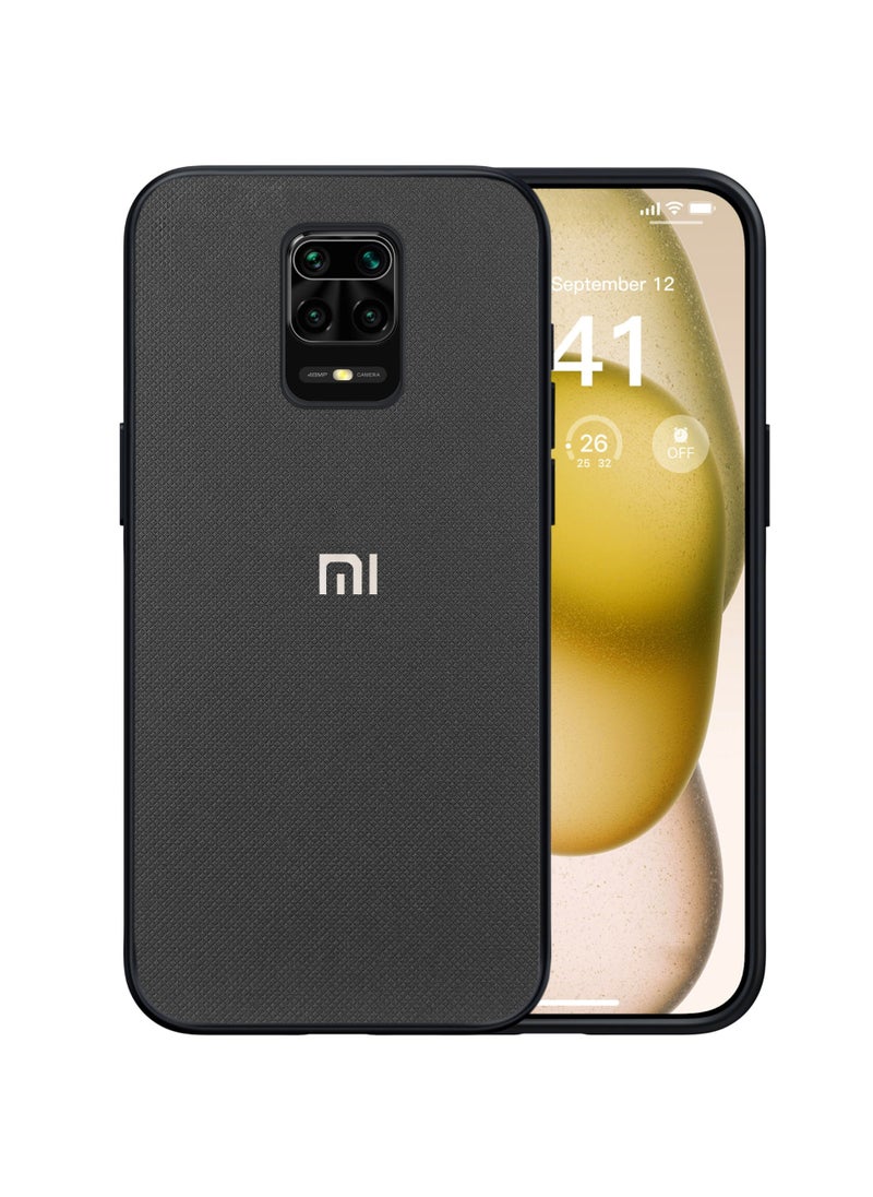 ماركة غير محددة - متوافق مع حافظة Xiaomi Redmi Note 9 بطبقة مزدوجة وغطاء حماية للهاتف الخلوي عالي التحمل مقاوم للصدمات ومتين مع نسيج مانع للانزلاق - رمادي - Image 1