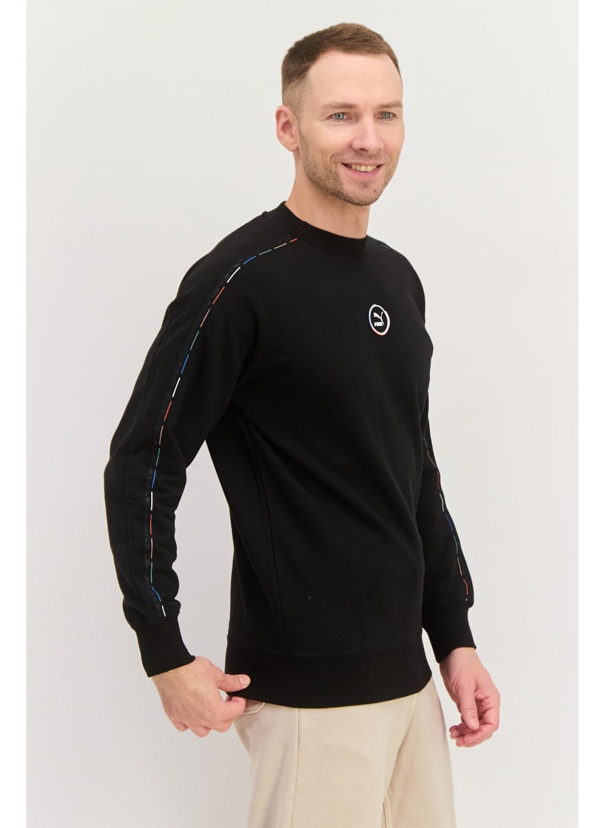 PUMA Men Sportswear Fit Long Sleeves Outdoor Sweatshirt, Black  - Image 2