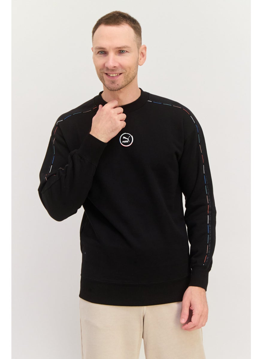 PUMA Men Sportswear Fit Long Sleeves Outdoor Sweatshirt, Black  - Image 1
