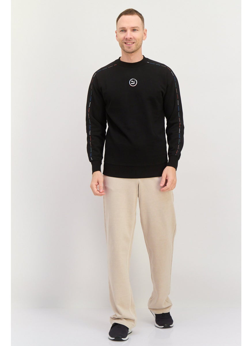 PUMA Men Sportswear Fit Long Sleeves Outdoor Sweatshirt, Black  - Image 4
