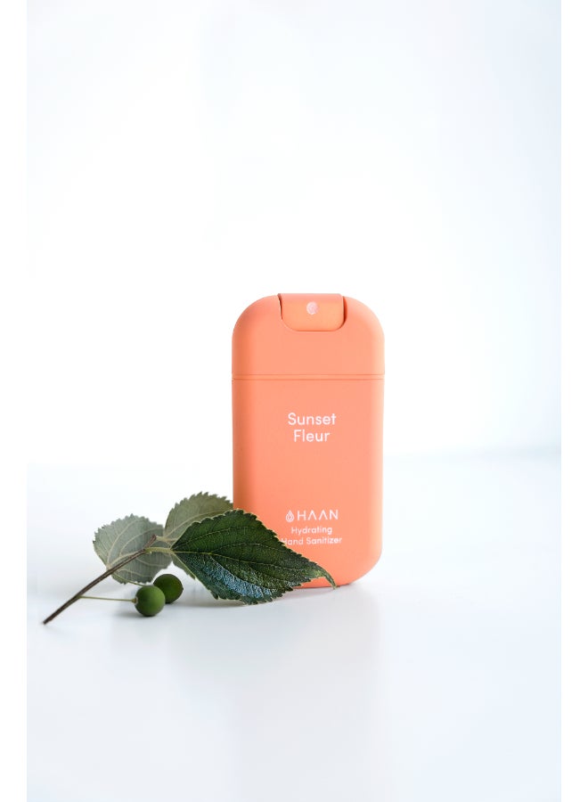 Haan Sunset Fleur Hand Sanitizer - Aromatic & Effective, Kills Germs While Leaving a Warm, Sunset-Inspired Floral Scent (30 ml) - Image 2