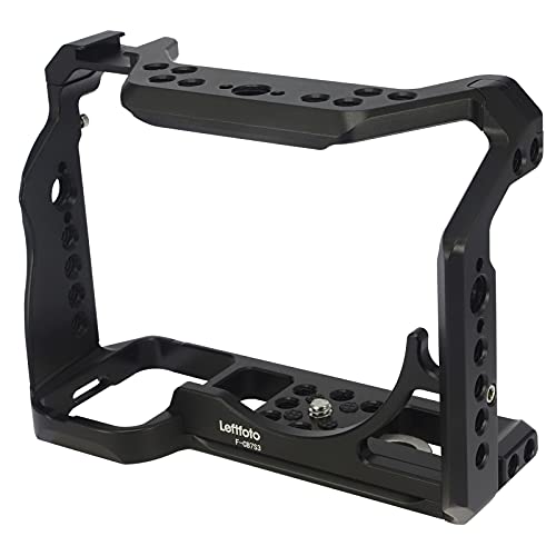 Leftfoto a7s3 a7siii Camera Full Cage for Sony Alpha 7S III / A7S III / A7SIII / A7S3,Extension Mount Microphone Fill Light Bracket Filming Accessories,with Cold Shoe/Wrench - Image 1