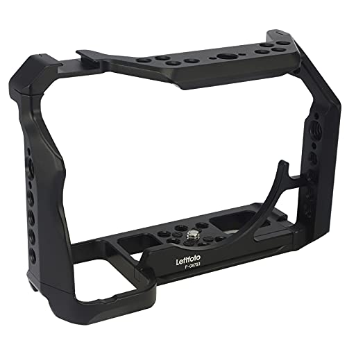 Leftfoto a7s3 a7siii Camera Full Cage for Sony Alpha 7S III / A7S III / A7SIII / A7S3,Extension Mount Microphone Fill Light Bracket Filming Accessories,with Cold Shoe/Wrench - Image 2
