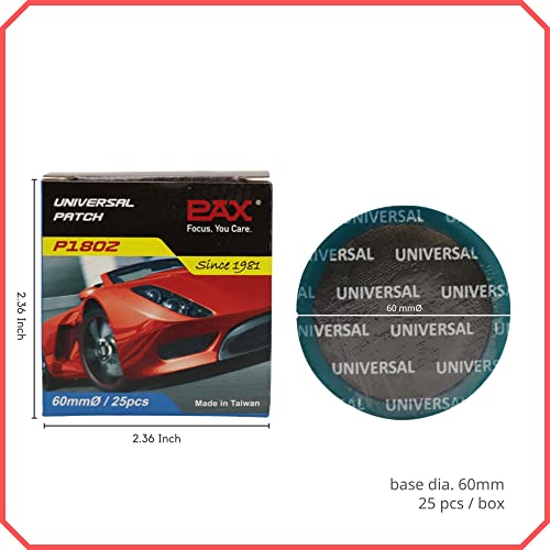 PAX 30 Pcs 42mm Round Universal Tire and Tube Patch Repair Kits, for Radial and Bias Tires Truck, Tractor, Agricultural Vehicles, Motorcycle, BMX, ATVs, River Floating, Inflatable Rubber - Image 2