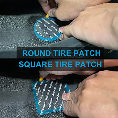 PAX 30 Pcs 42mm Round Universal Tire and Tube Patch Repair Kits, for Radial and Bias Tires Truck, Tractor, Agricultural Vehicles, Motorcycle, BMX, ATVs, River Floating, Inflatable Rubber - Image 4