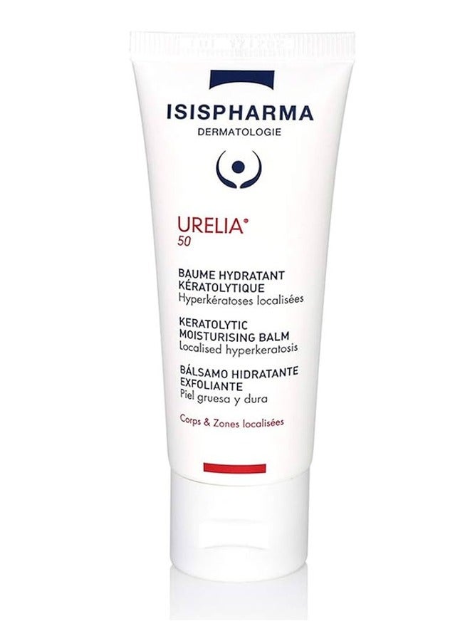 ISIS PHARMA Isispharma Urelia 50 Keratolytic Moisturizing Balm Anti-Itching Soothing Cream 40 ml