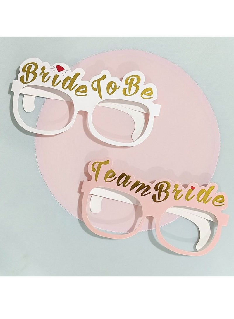 Bride to be Glasses, 7 Pack Hen Do Night Accessories Party Game Props Decoration and Supplies Party Props Glasses Bachelorette Party Supplies - Image 2