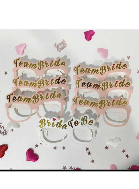 Bride to be Glasses, 7 Pack Hen Do Night Accessories Party Game Props Decoration and Supplies Party Props Glasses Bachelorette Party Supplies