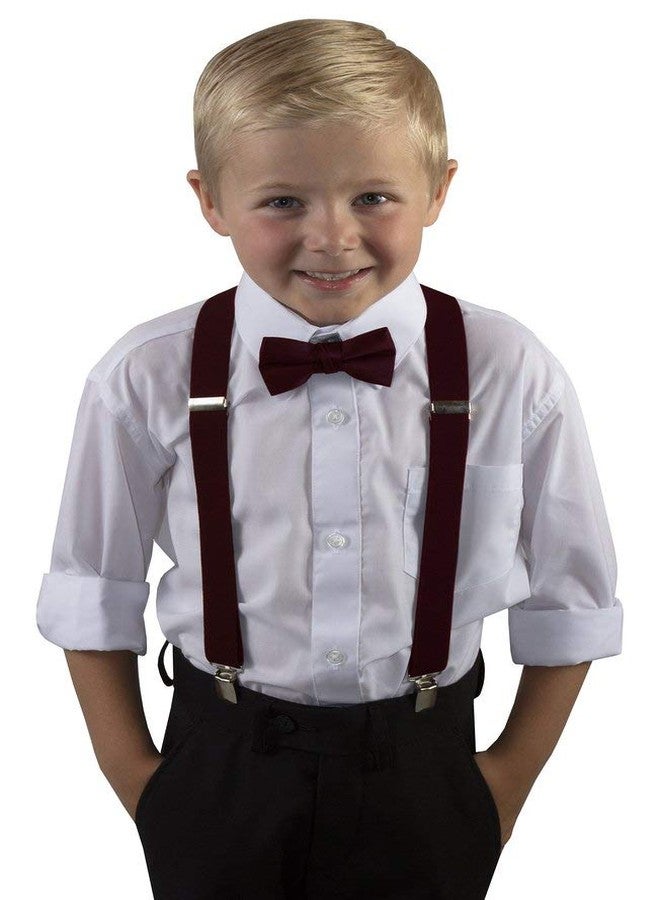 CLOTHERA Maroon Suspender and Bow Tie Set for Kids 5 to 15yrs - Image 4