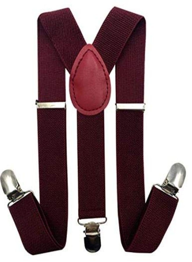 CLOTHERA Maroon Suspender and Bow Tie Set for Kids 5 to 15yrs - Image 2